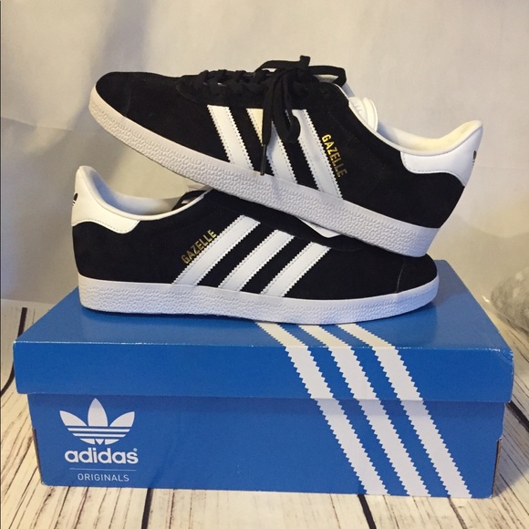 Adidas Gazelle Black White Suede | Poshmark